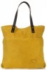 Kožené kabelka shopper bag Vittoria Gotti žltá V8267